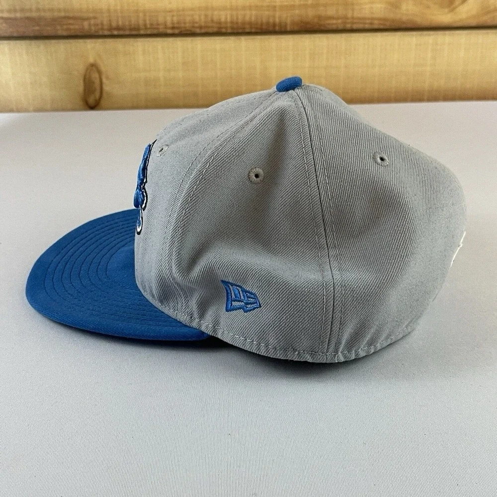 New Era Hat NFL Detroit‎ Lions Breast Cancer 59Fifty Size 7 1/2 Blue Gray